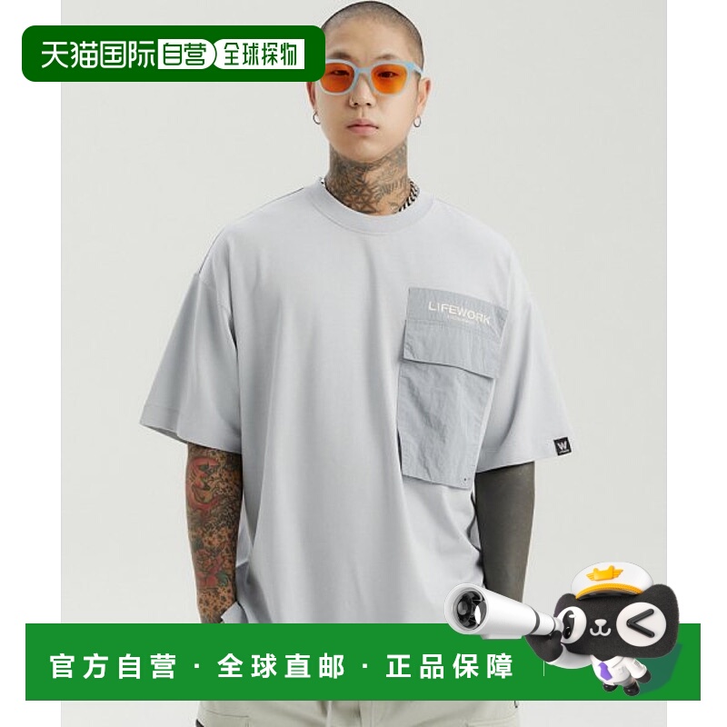 韩国直邮LIFEWORK 公用男士T恤LW222TS431新款