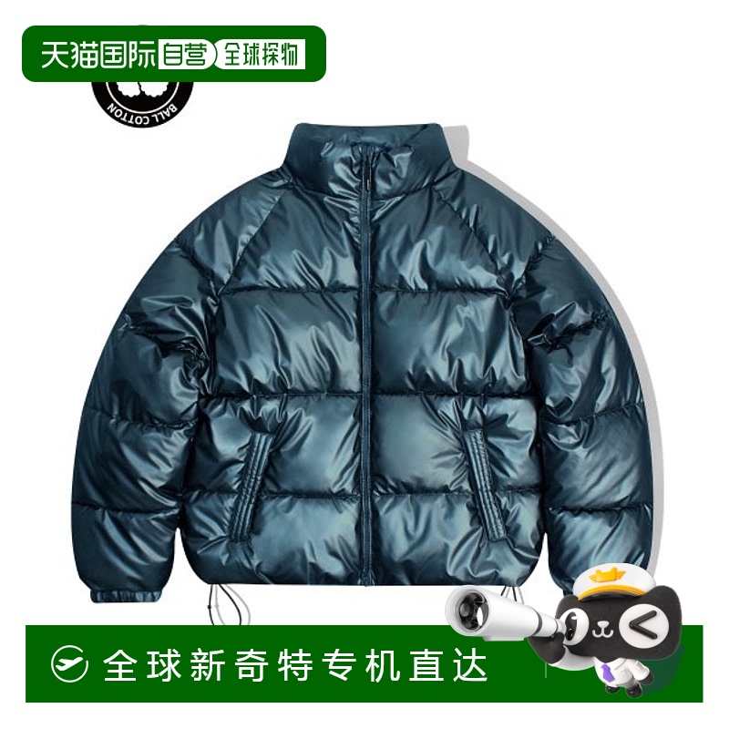 韩国直邮FILLUMINATE 公用羽绒服Glossy Leather Padding-Navy