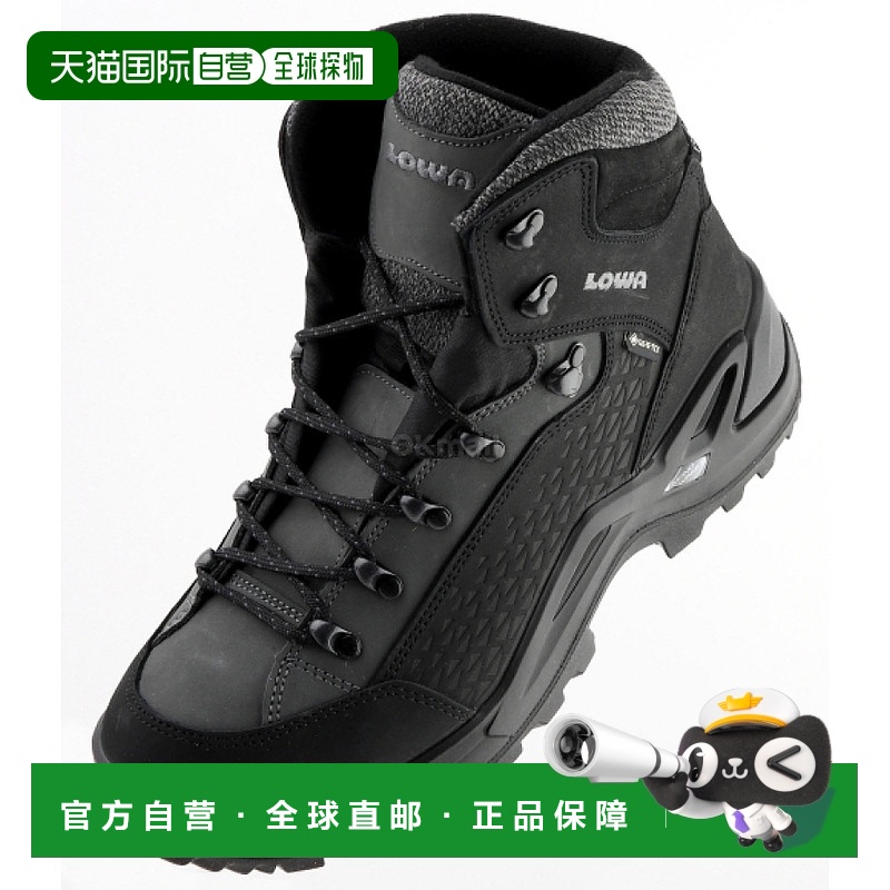 韩国直邮Lowa休闲鞋男款黑色防滑舒适百搭潮流系带410970-9930
