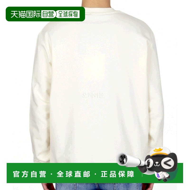 韩国直邮MSGM 24SS系列 刷痕logo长袖圆领T恤高档舒适 时尚百搭