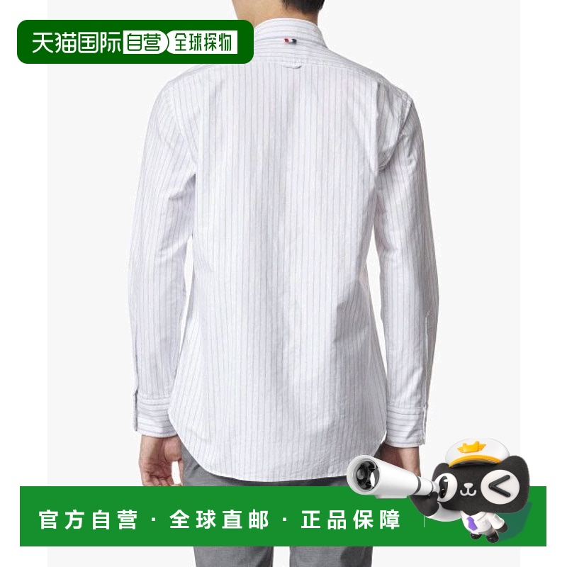 韩国直邮THOM BROWNE 男衬衫男士MWL202AF0013450FW23 PINSTRIPE