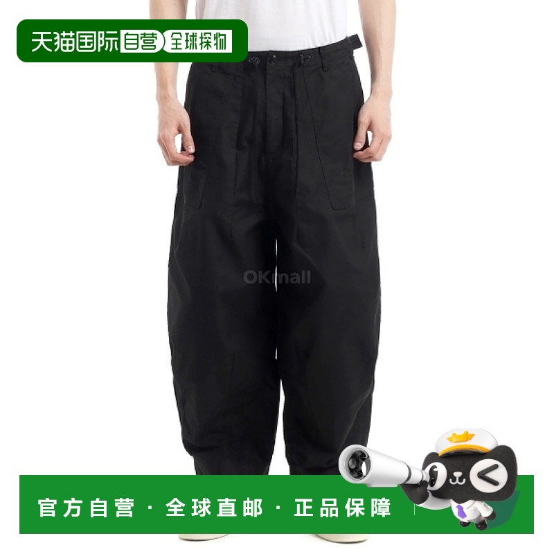 韩国直邮NEEDLES HD 疲劳裤 - 黑色 (QV153) 斜纹棉布裤