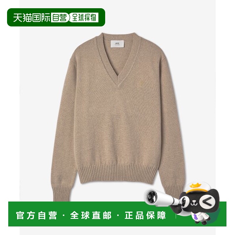 韩国直邮AMI 男士男针织HKS207005250FW22new新款羊绒羊毛山羊绒