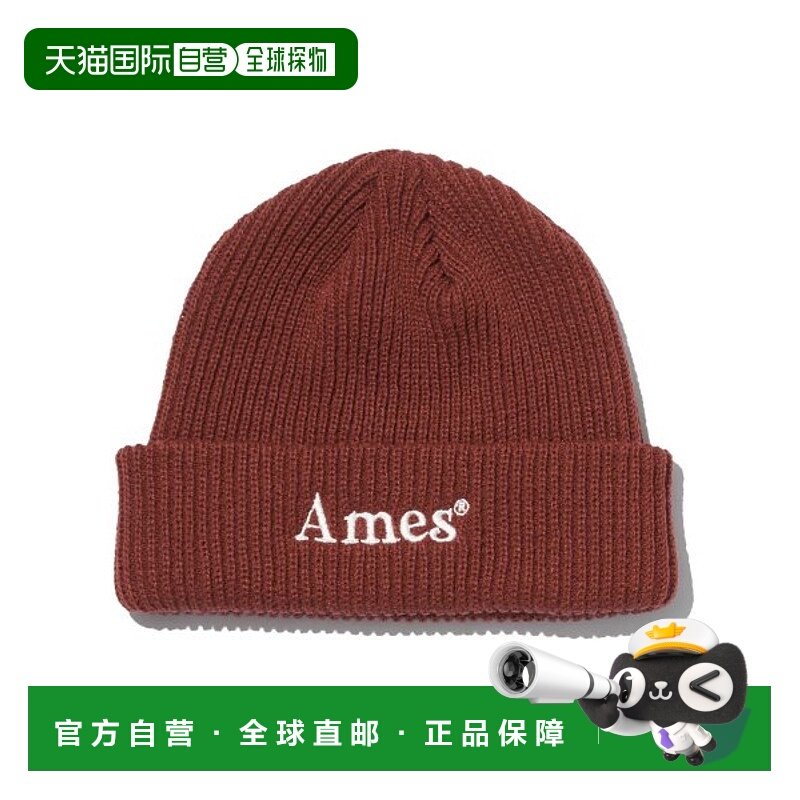 韩国直邮Ames Worldwide 女士帽子BASIC LOGO BEANIE BRICK(21FWCP