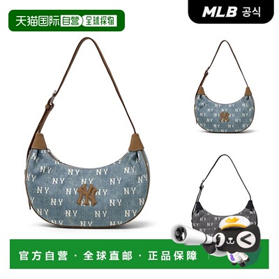 韩国直邮MLB [MLB] 经典 Monogram 复古牛仔布手提包（2 种颜色）