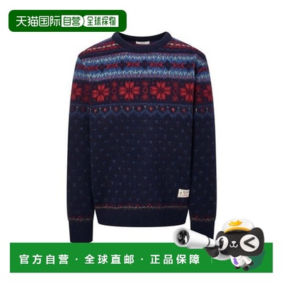 韩国直邮HAZZYS 赫奇斯男士[设得兰羊毛]假日费尔岛针织衫（HZSW5