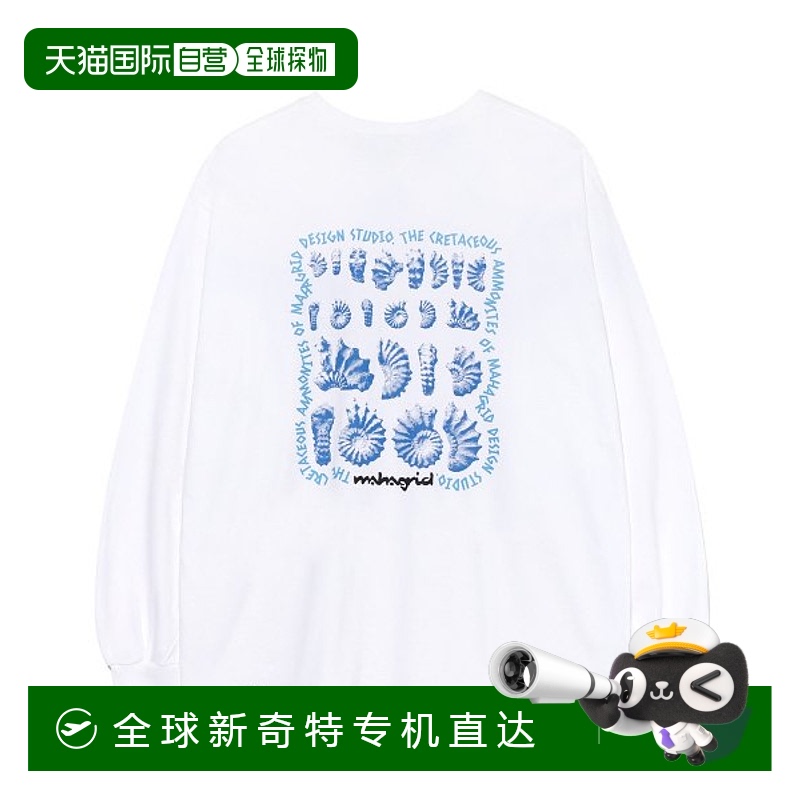 韩国直邮MAHAGRID 运动潮牌男女同款时尚新品百搭t恤MG2CFMT564AW