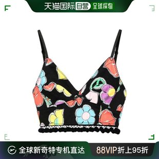 1555 韩国直邮MOSCHINO24SS无袖 T恤女3249 A0810 BLACK