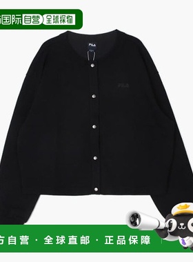 韩国直邮FILA M 轮式夹克 CQK FS2FTH1152F-BLK 圆领开衫