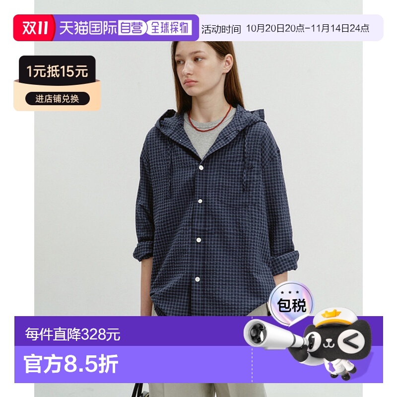 韩国直邮DUNST设计师休闲复古都市时尚日常新款女款衬衫UDSH4A107
