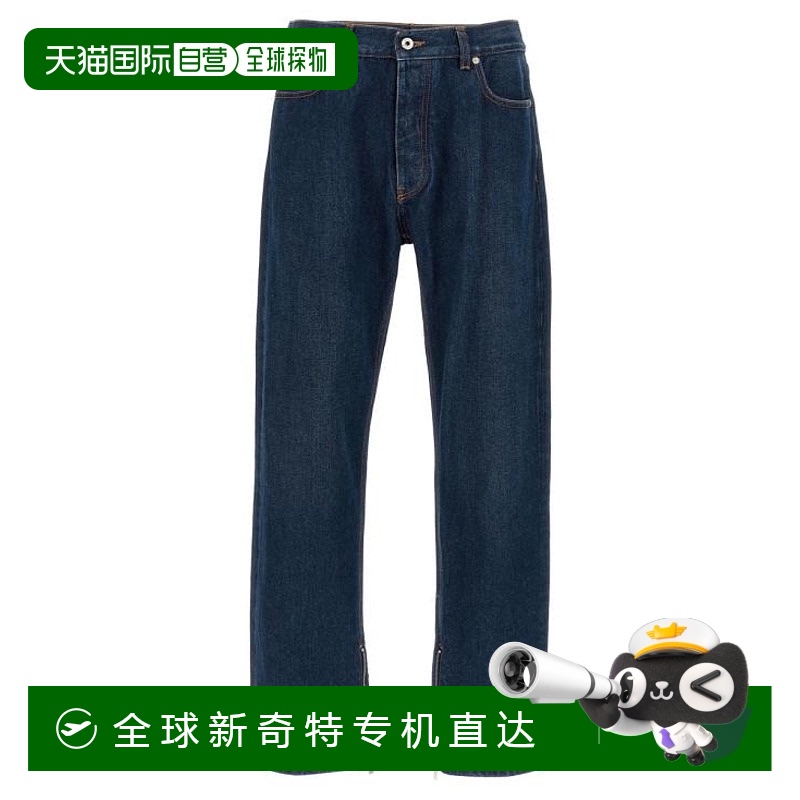 韩国直邮OFF WHITE牛仔直筒裤男OMYA177C99DEN00344004400BLUE