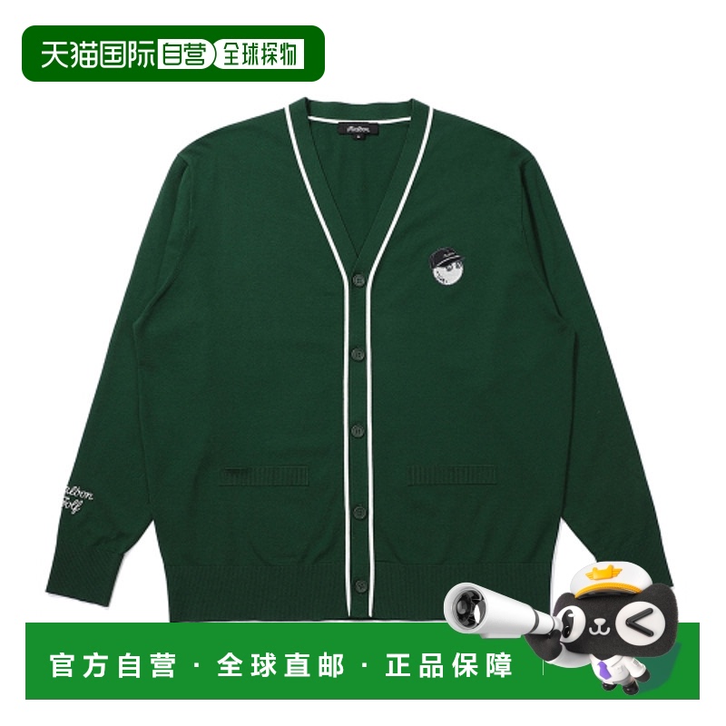 韩国直邮MALBON GOLF 男士开衫 M5121PKO03GRN