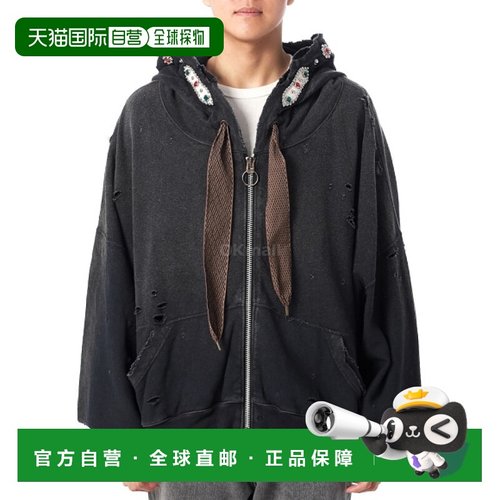 韩国直邮KAPITAL THRILLER DAMAGE DEVIL 连帽衫（K2503LC053 黑