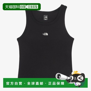 Logo字母修身 FACE 圆领无袖 背心 黑 韩国直邮北面THE 女款 NORTH