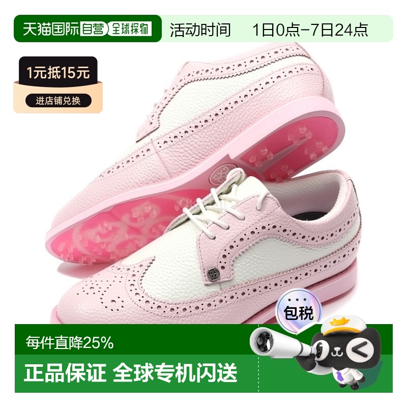 韩国直邮GFORE高尔夫运动球鞋女款粉色系带时尚休闲g4la23ef11