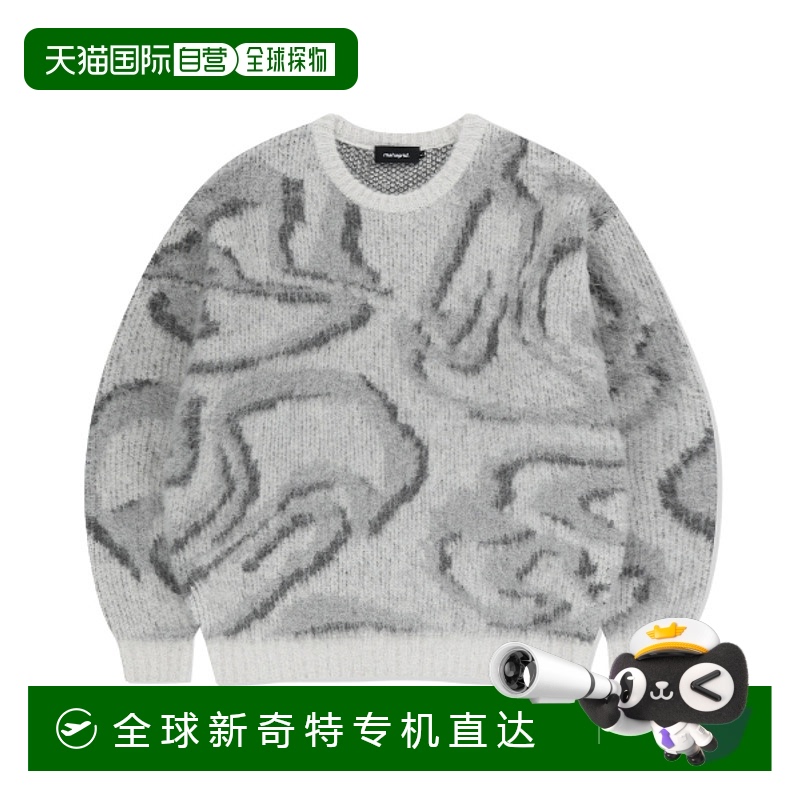 韩国直邮MAHAGRID 男士男针织MG2EFMK601AGR DESTROYED ECLIPSE H