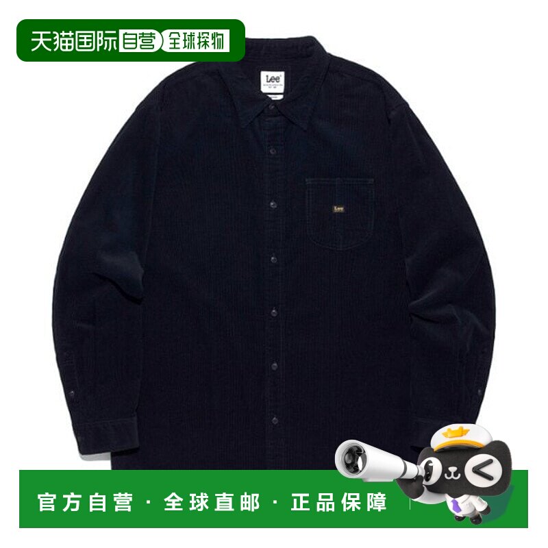 韩国直邮LEE LEE 洛可可口袋灯芯绒衬衫（深蓝色 LE2503SH05NA