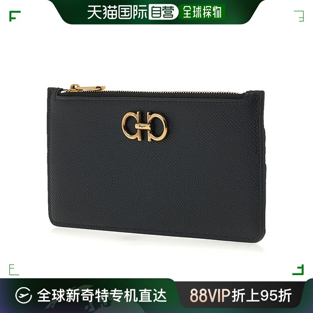 韩国直邮[Ferragamo] 220404 NERO 0758555 Gancini卡片钱包