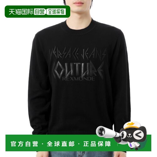 韩国直邮VERSACE 徽标羊绒混纺针织毛衣（78GAFM17CM06H 899） 圆
