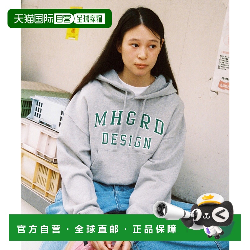韩国直邮MAHAGRID 女士连帽衫MG2EFFM431AGR MHGRD APPLIQUE CROP