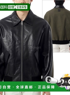 韩国直邮LOEWE 纳帕小牛皮和棉质混合飞行员夹克（H526Y02WAM 121