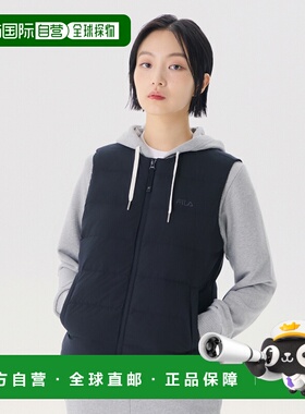 韩国直邮FILA 女士羽绒马甲1100FS2DVG4101UBLK斐乐