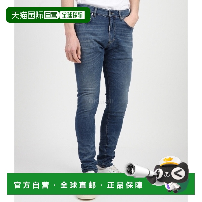 韩国直邮Represent牛仔裤男女同款蓝色长款柔软舒适简约百搭外穿