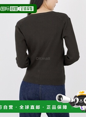 韩国直邮Sporty&Rich SRHWC 罗纹开衫 - 巧克力色 - CAAW234CH