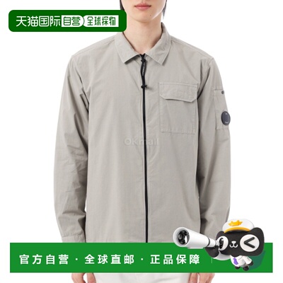 韩国直邮CP COMPANY 有机华达呢拉链镜片罩衫（20CMOS705A 110143