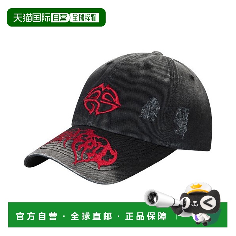 韩国直邮MAHAGRID 男女同款24年新款美式复古校园休闲帽子MG2ESMA