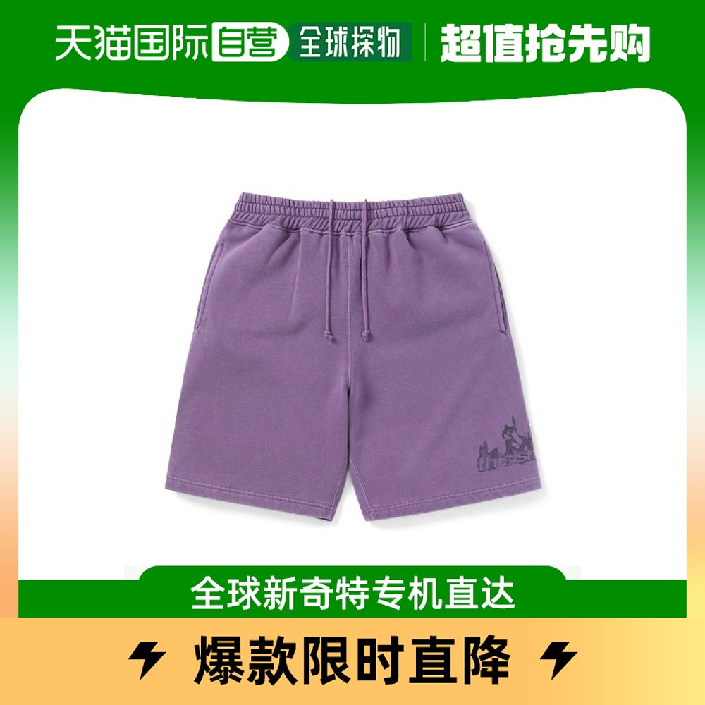 韩国直邮THISISNEVERTHAT短裤Flame Sweatshort PurpleTN231WSOO