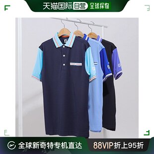 Foot 韩国直邮FOOTJOY 展示商品 Joy彩色积木领子短袖 高尔夫服装