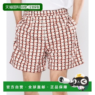 韩国直邮MALBON 格子尼龙短裤 (M-8663-TFU-ROO-TEA) 短裤