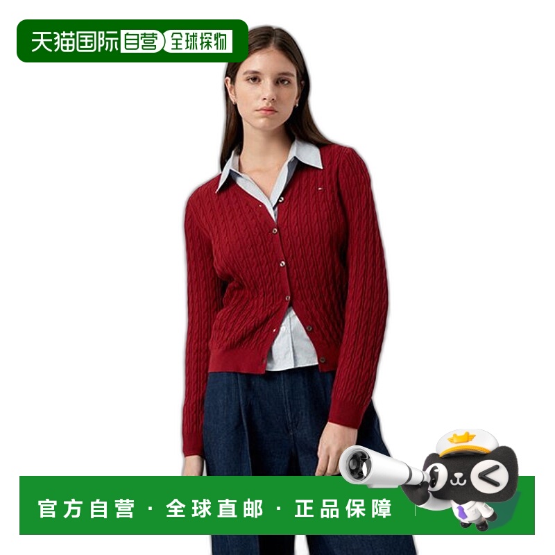 韩国直邮TOMMY HILFIGER 女士毛针织衫T22D6KCD003WT2XJS开衫