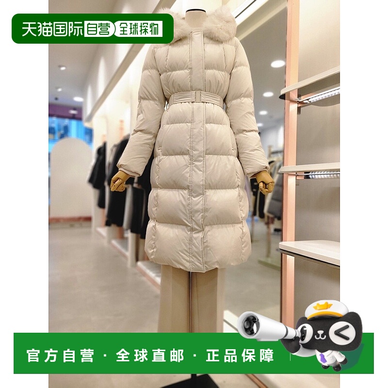 韩国直邮[ITMICHAA] 女士狐狸毛卫衣鹅毛羽绒长外套 (ITOBYPD360)
