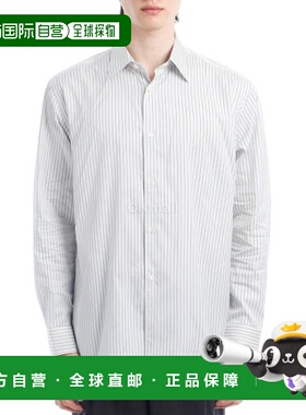 韩国直邮AURALEE 棉丝条纹衬衫 白色条纹 (A25AS01CS) 长袖衬衫