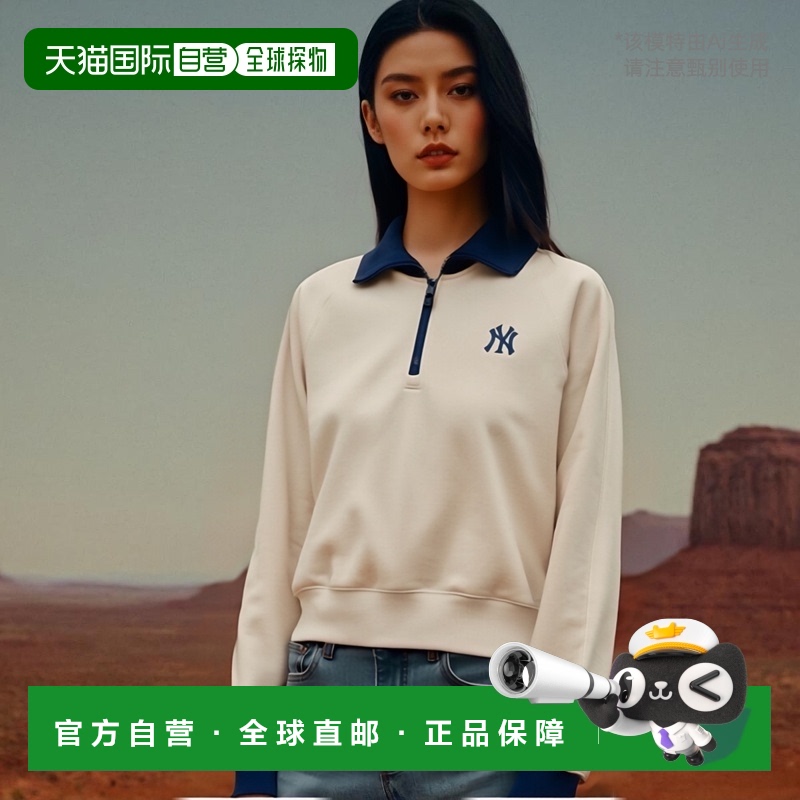 韩国直邮MLB 女士女士卫衣/绒衫3FMTV1244-50CRD长袖