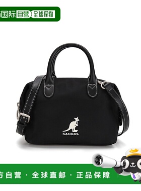 韩国直邮kangol 日用手提包 3989 黑色斜挎包单肩包