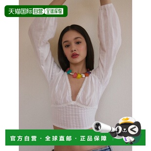 雪纺衫 女士女装 CA23ABL003WT性感 CALIE 韩国直邮ASIF