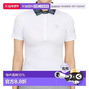 1h可退 韩国直邮hydrogen 女士 高尔夫衬衫短袖商场