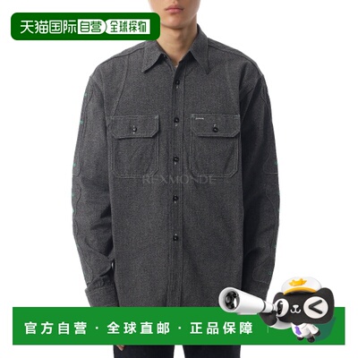 韩国直邮KAPITAL Heather Chambray 骨贴透气工作衬衫 (K2504LS14