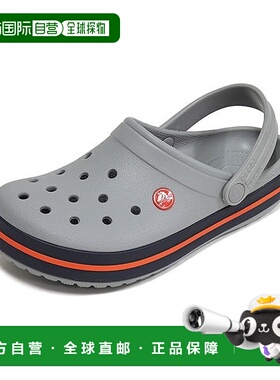 韩国直邮crocs Crocs 卡骆驰 Crocband Clog 拖鞋 浅灰色 11016-0