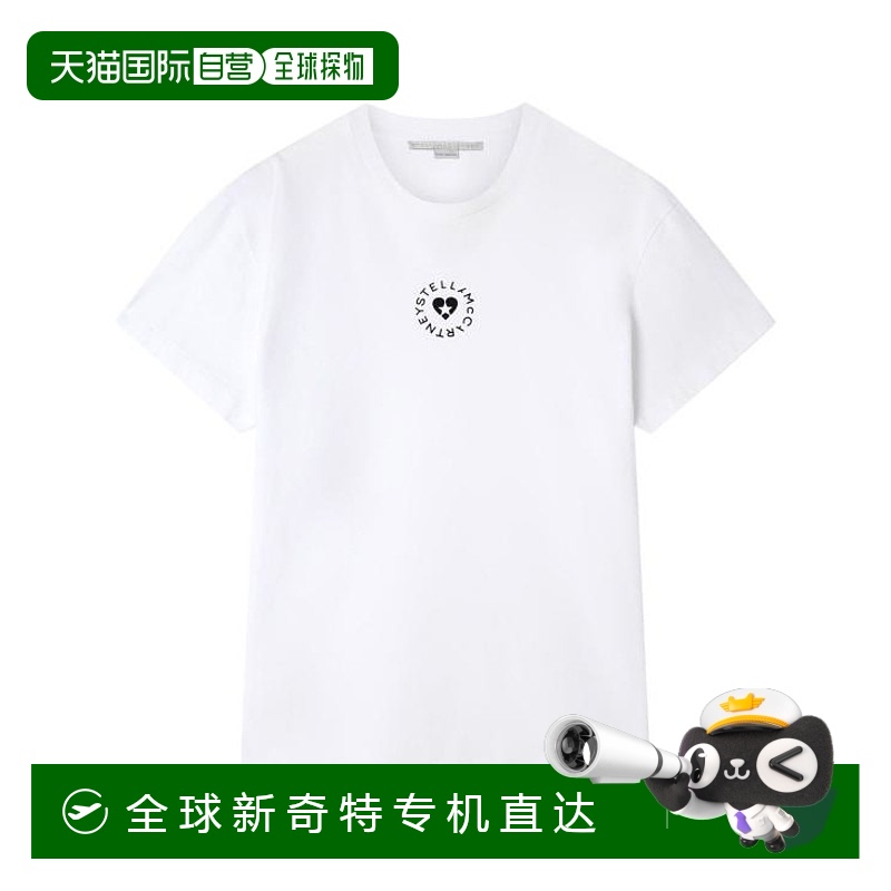韩国直邮STELLA MCCARTNEY25FW短袖T恤女6J02733SPY53 9000PURE W