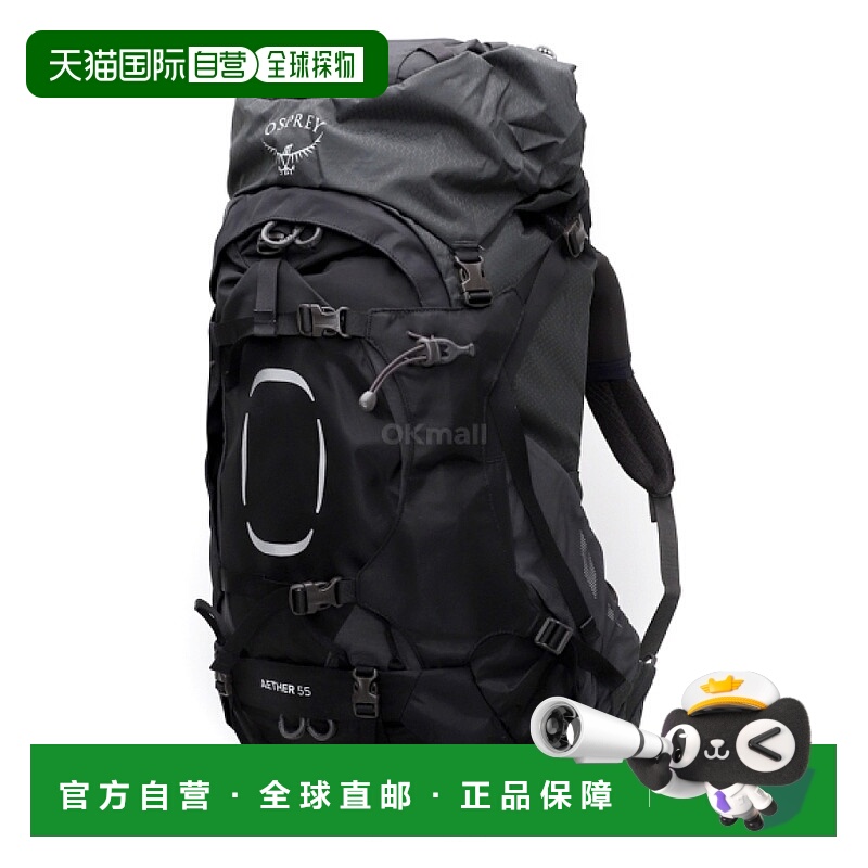 韩国直邮Osprey双肩包男女款黑色大容量拉链潮流简约百搭便捷经典