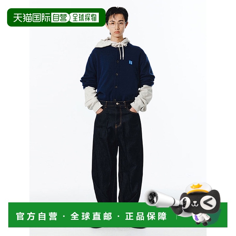 韩国直邮ADER ERROR 公用卡包Sig; TRS Tag cardigan 02 Navy 302