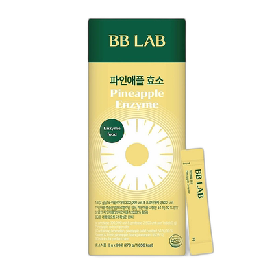 韩国直邮NUTRIONE BB LAB菠萝酶酵素混合乳酸菌益生菌3g*90包