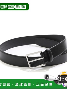 韩国直邮HUGO BOSS 意大利皮革枪灰色皮带扣（50537174 001） 腰