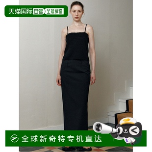 韩国直邮LE 钩针编织夏季 针织紧身胸衣 黑色