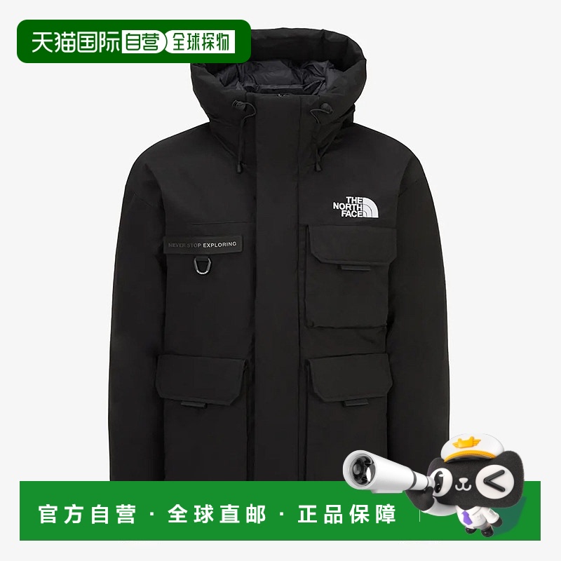 韩国直邮the north face北面户外休闲工装连帽羽绒服外套NJ1DQ68A