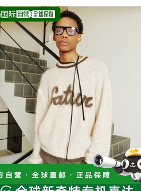 韩国直邮SATUR设计师款大气简约日常休闲个性毛衣SA23FWMK06IV